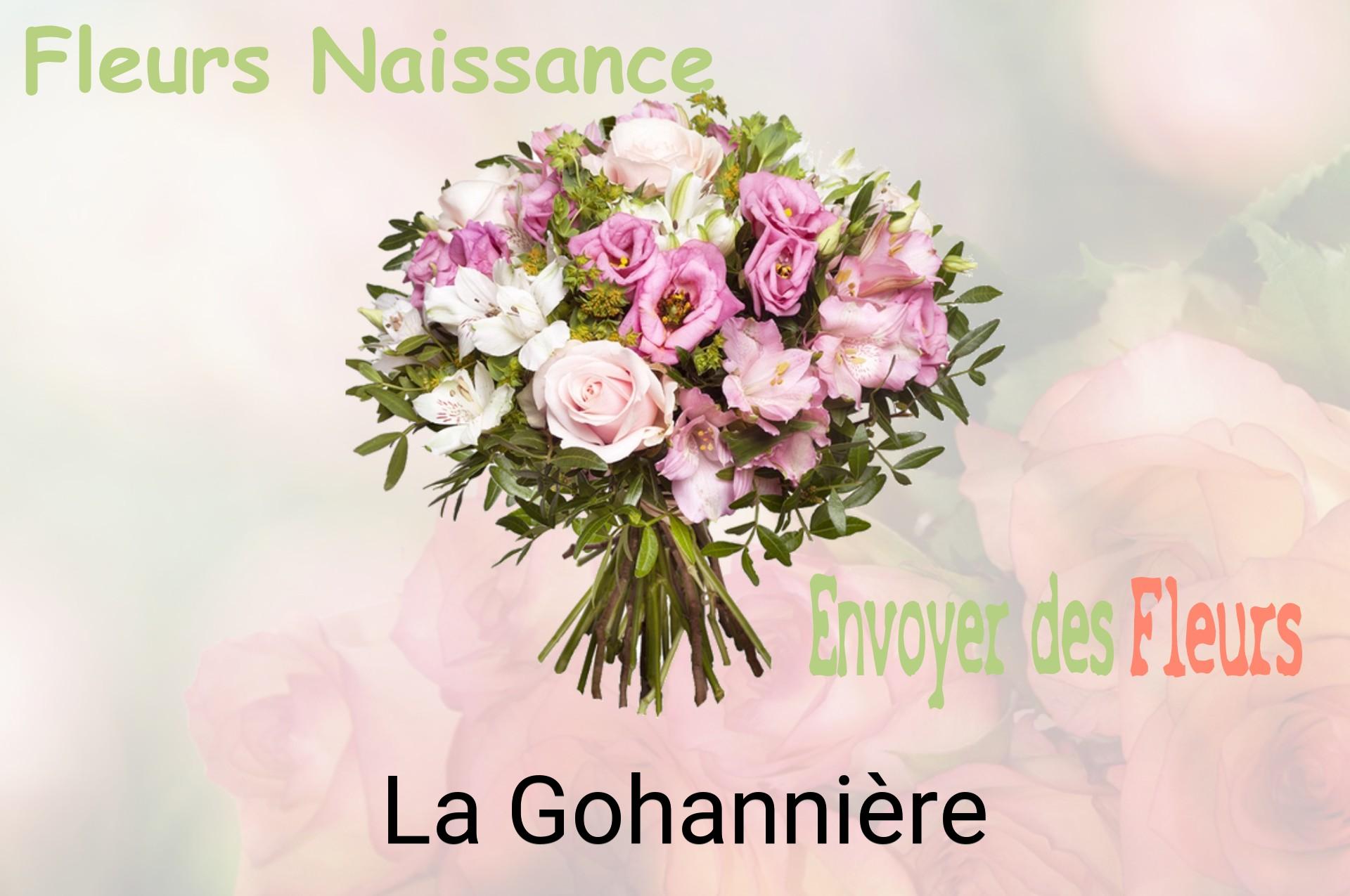 Bouquet de fleurs de naissance livré à La Gohannière